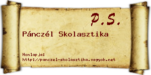 Pánczél Skolasztika névjegykártya